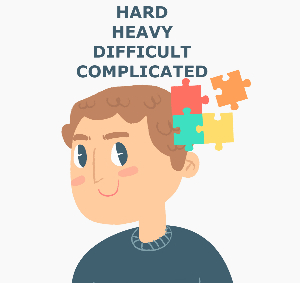 В чем разница между hard, difficult, complicated и heavy?